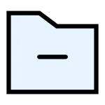 Folder Minus SVG Icon